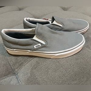 COPY - Classic Authentic Vans Off the Wall grey slip on sneaker shoes